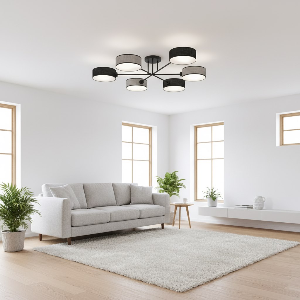 Plafondlamp Toonis Zwart Ø20 cm - Afbeelding 4
