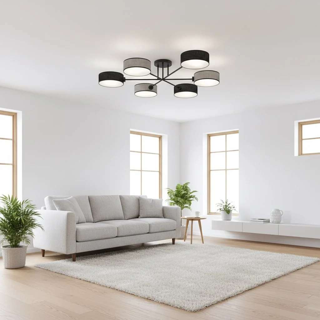 Plafondlamp Toonis Zwart Ø20 cm - Afbeelding 4