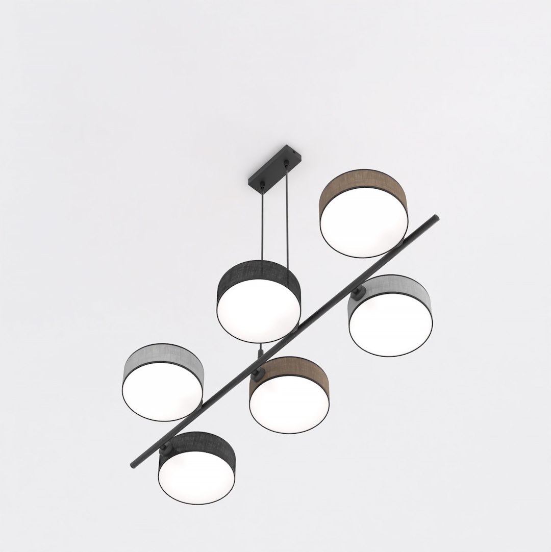 Hanglamp Ziermora Zwart Ø20 cm - Afbeelding 4