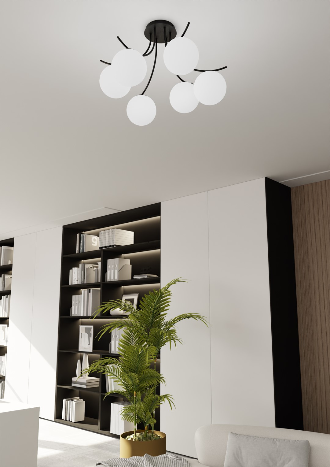 Plafondlamp Doornen Zwart Ø15 cm - Afbeelding 4