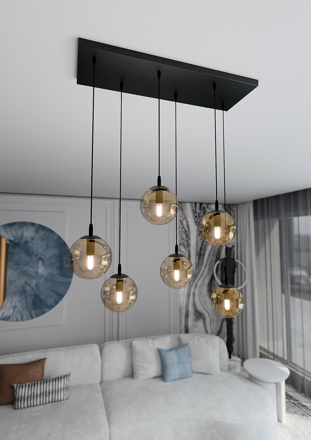 Hanglamp Sieskura Zwart Ø14 cm - Afbeelding 4