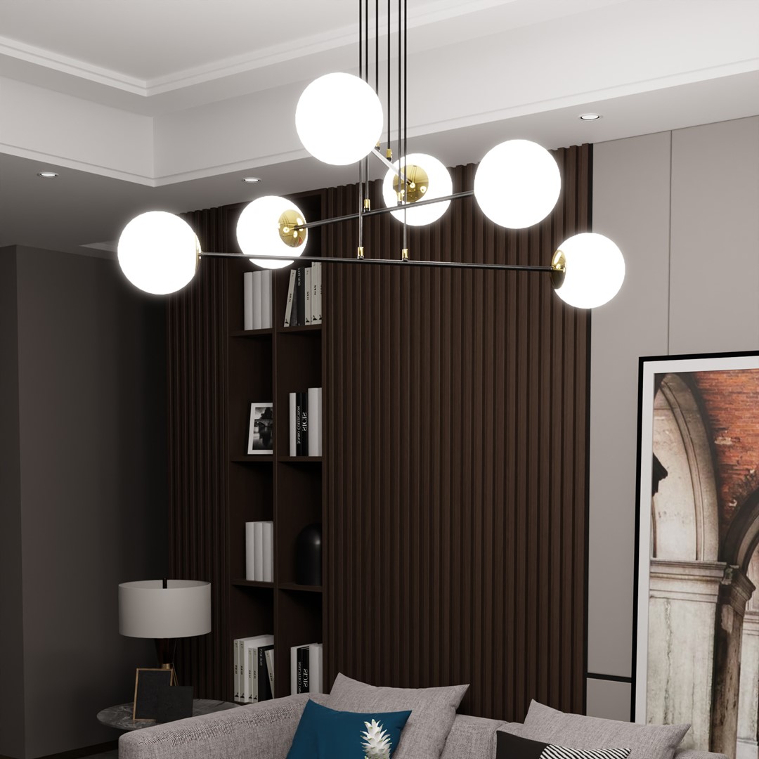 Hanglamp Gunde Zwart Ø15 cm - Afbeelding 4