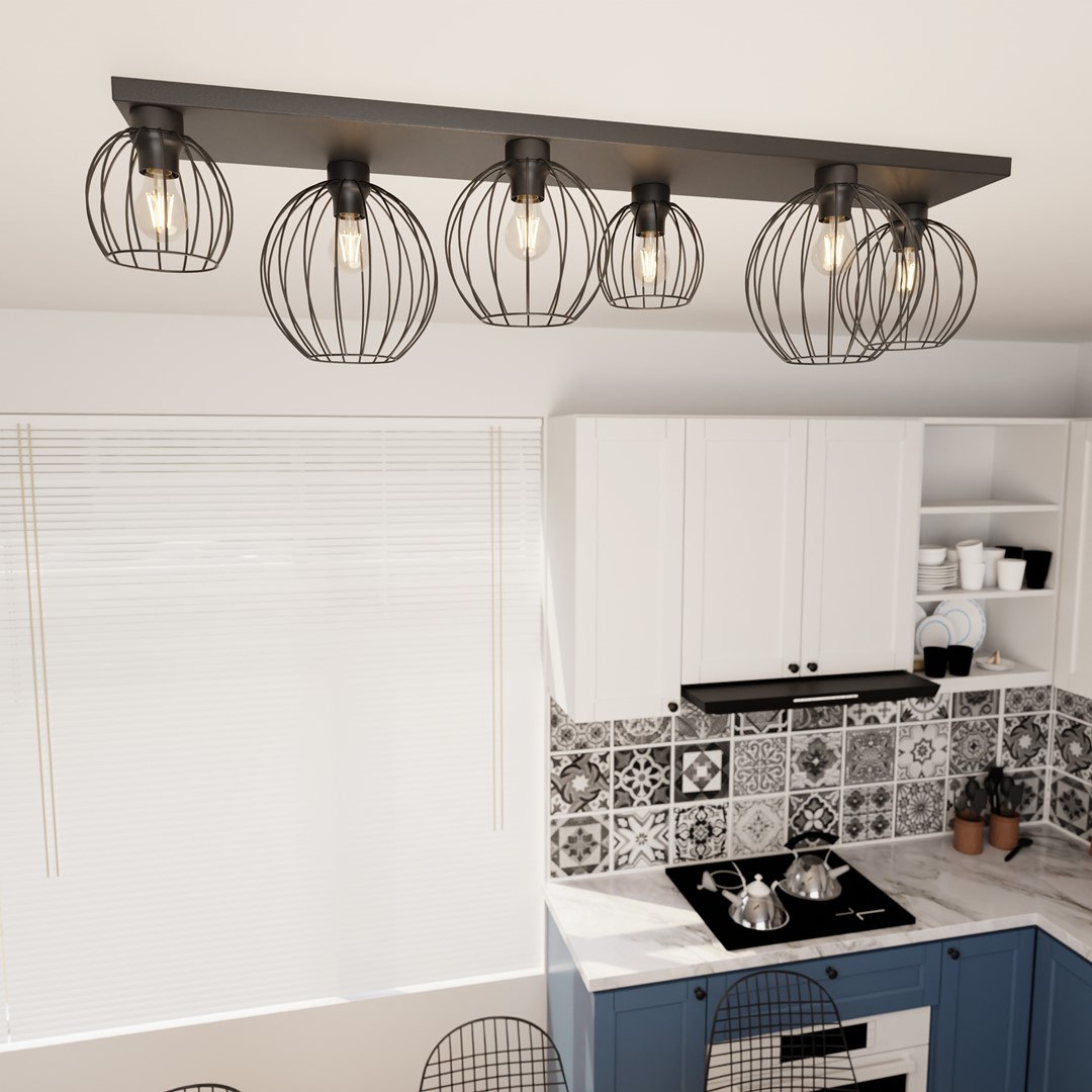 Plafondlamp Jooldum Zwart Ø24 cm - Afbeelding 4