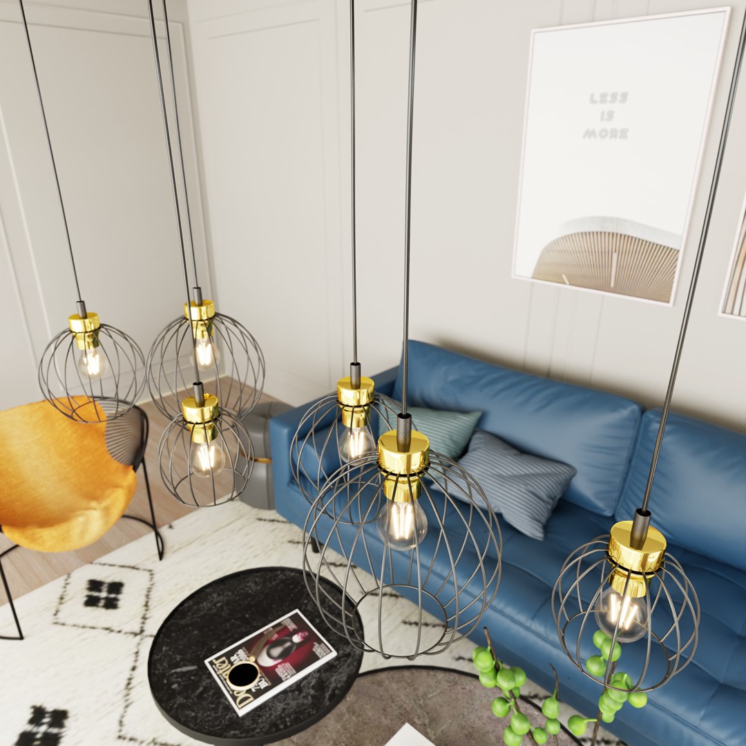 Hanglamp Breentino Zwart Ø24 cm - Afbeelding 4