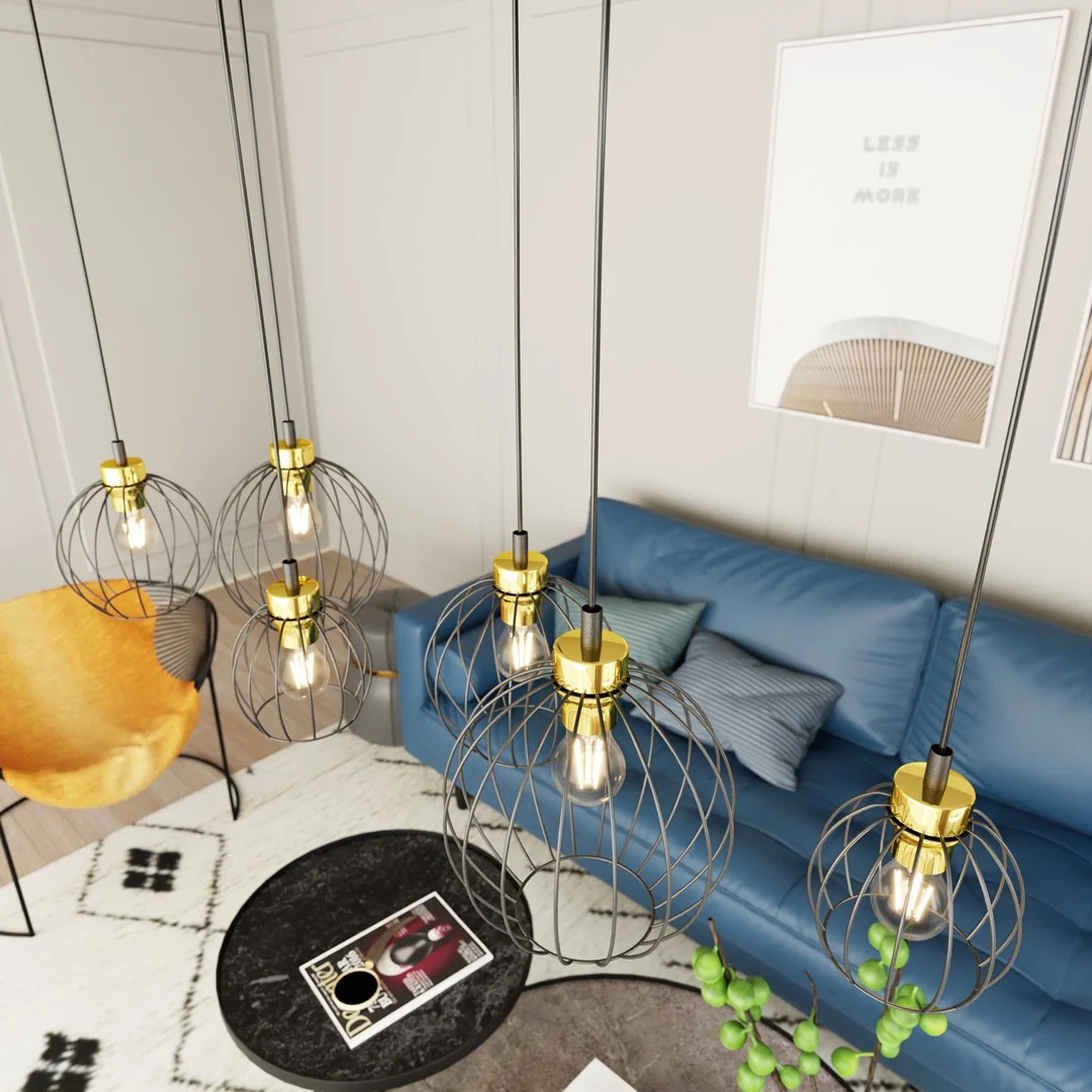 Hanglamp Breentino Zwart Ø24 cm - Afbeelding 4