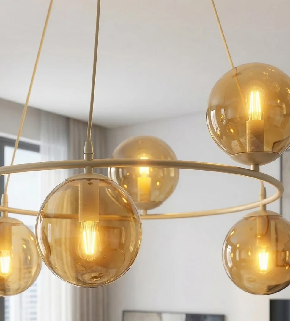 Hanglamp Peissero Beige Ø14 cm - Afbeelding 5