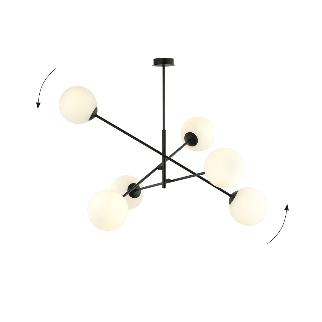 Hanglamp Graatea Zwart Ø15 cm - Afbeelding 5