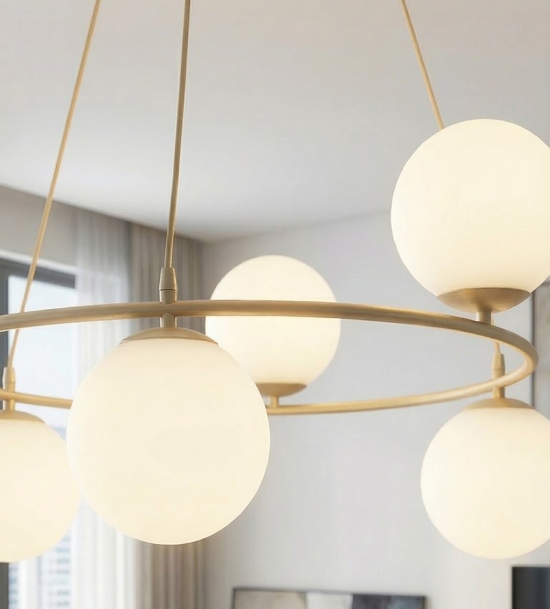 Hanglamp Kaudes Beige Ø14 cm - Afbeelding 5