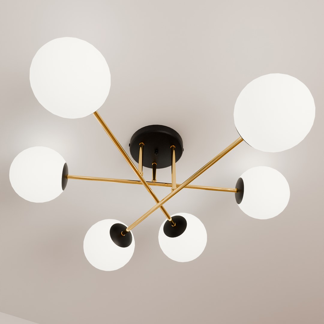Plafondlamp Ventund Zwart Ø14 cm - Afbeelding 5