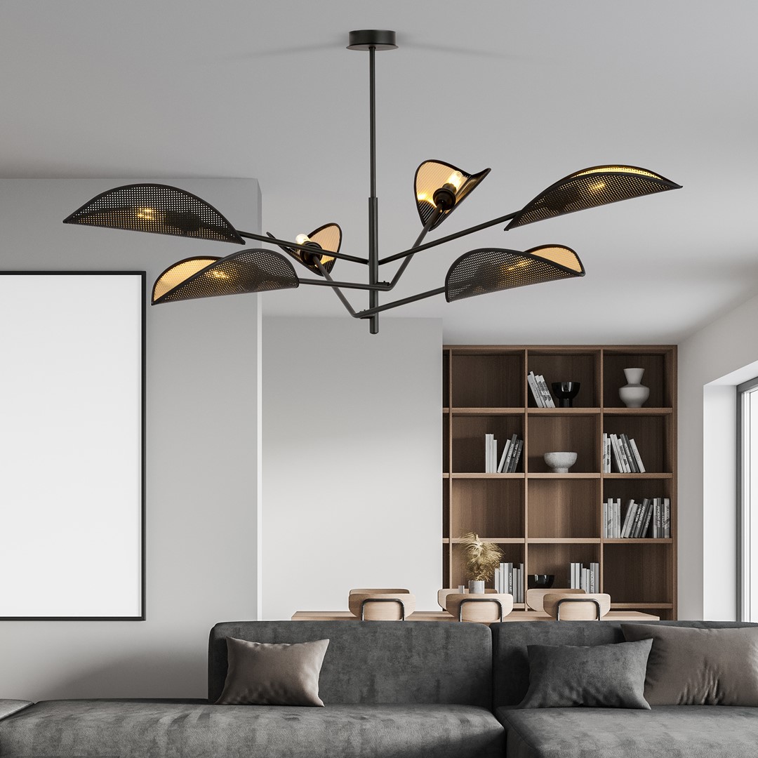 Plafondlamp Kumoro Zwart Ø12 cm - Afbeelding 5