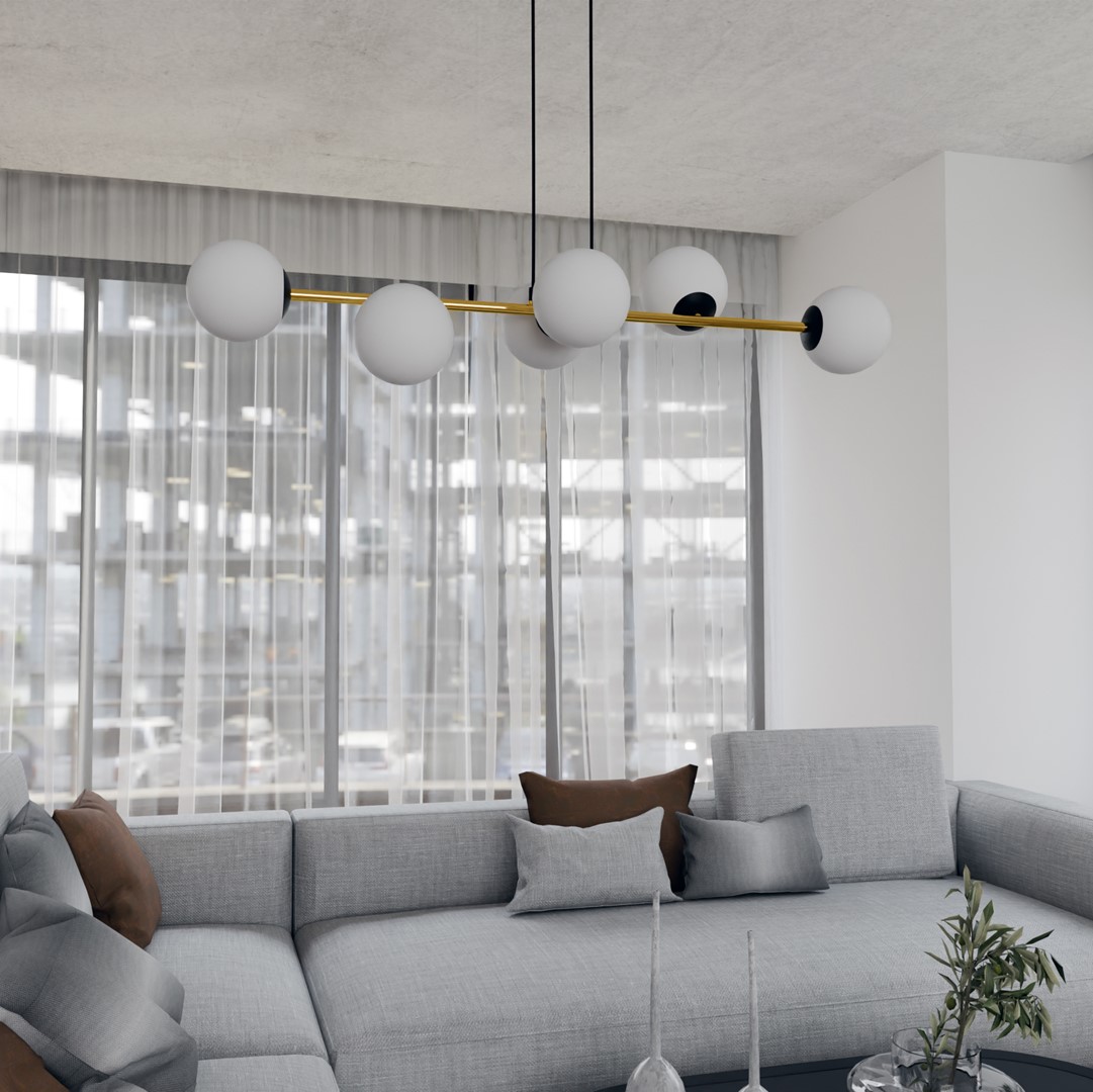 Hanglamp Flamik Zwart Ø14 cm - Afbeelding 5