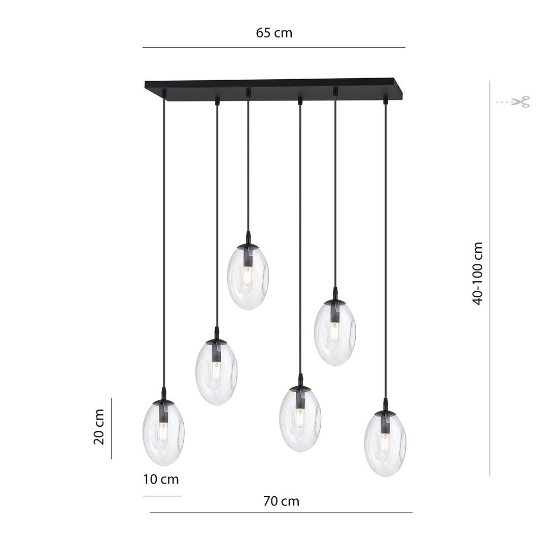 Hanglamp Storund Zwart Ø12 cm - Afbeelding 5