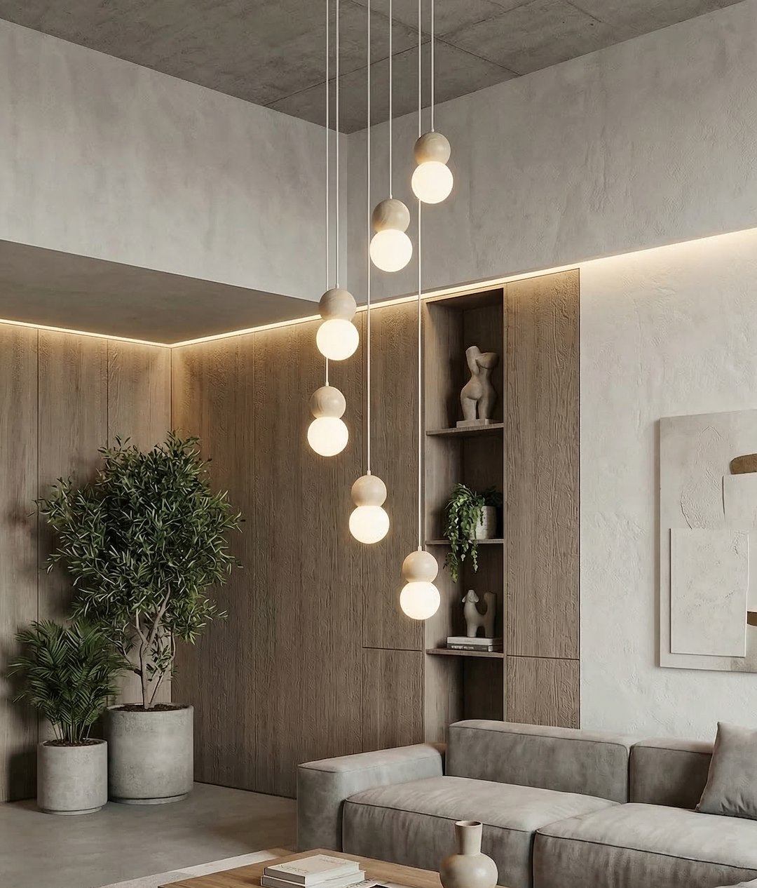 Hanglamp Koman Wit Ø10 cm - Afbeelding 5