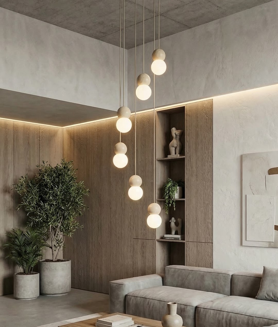 Hanglamp Salisbury Beige Ø10 cm - Afbeelding 5