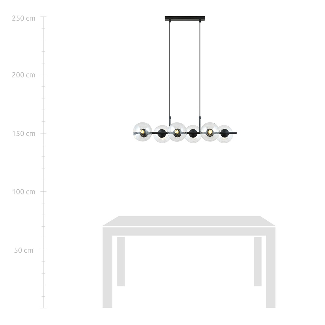 Hanglamp Lomi Zwart Ø14 cm - Afbeelding 5