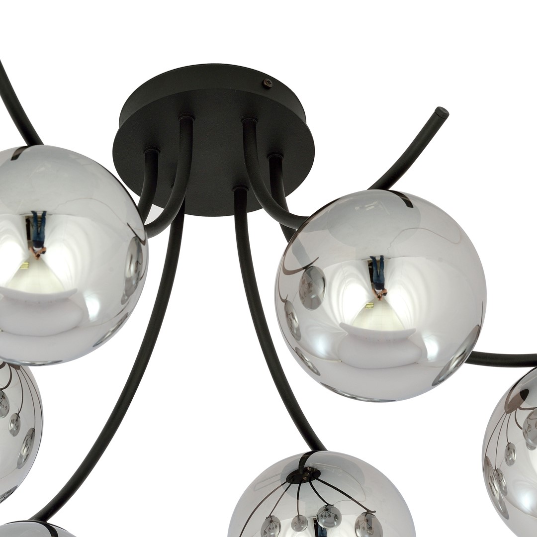 Plafondlamp Daurmek Zwart Ø14 cm - Afbeelding 5