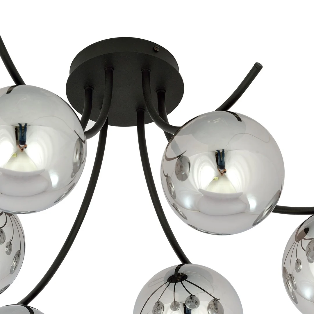 Plafondlamp Daurmek Zwart Ø14 cm - Afbeelding 5