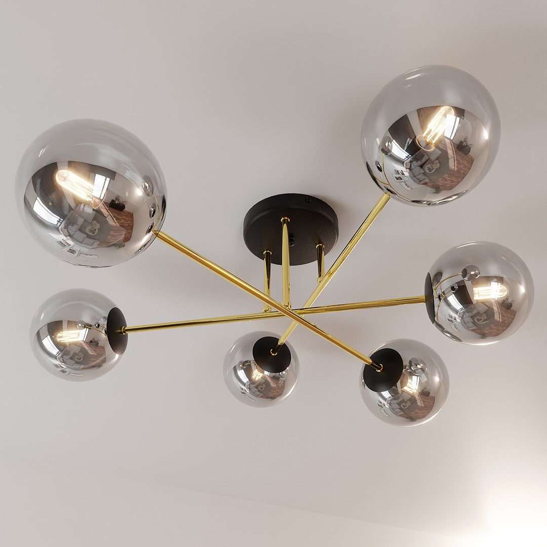 Plafondlamp Tolvella Zwart Ø14 cm - Afbeelding 6