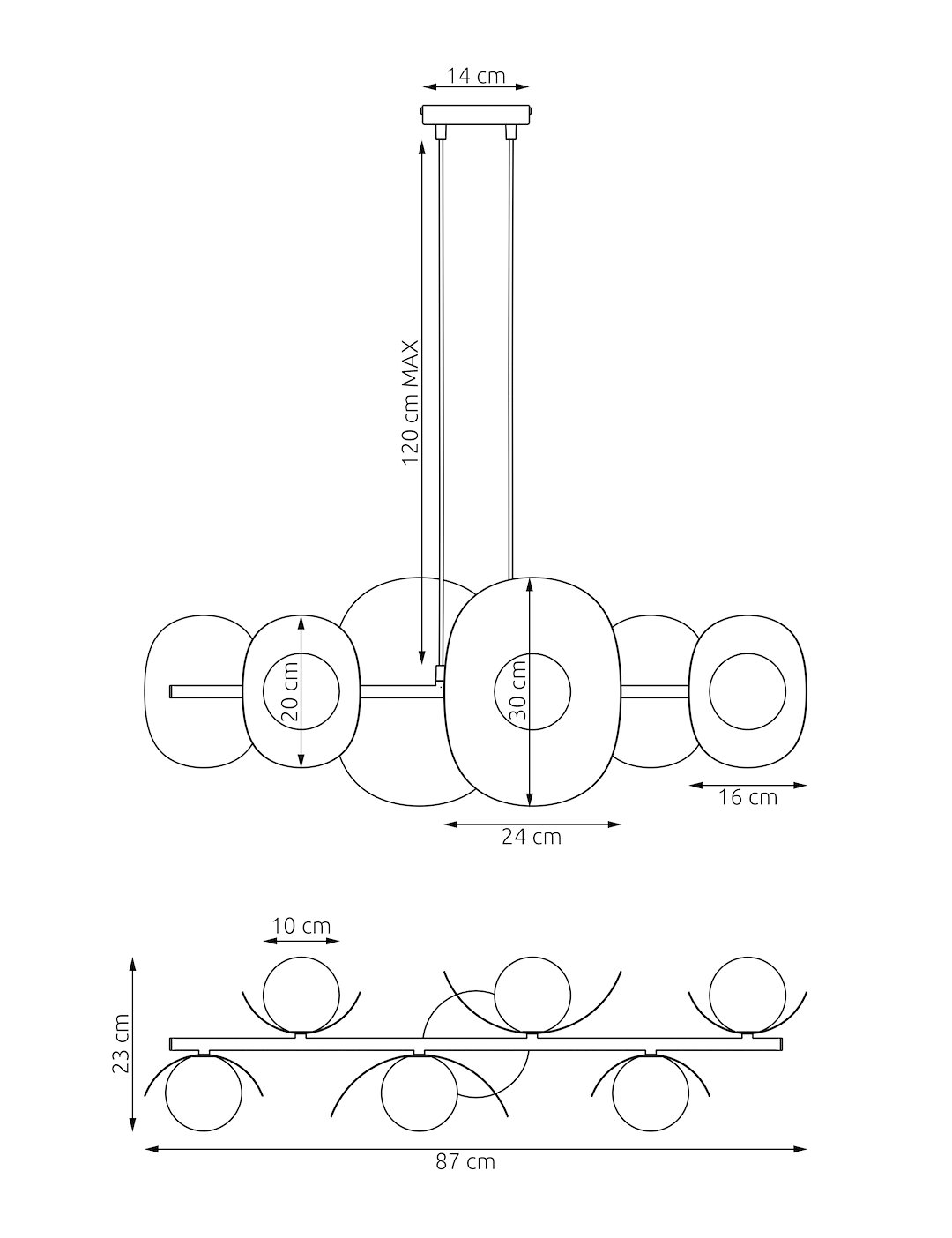 Hanglamp Treekaro Wit Ø10 cm - Afbeelding 6
