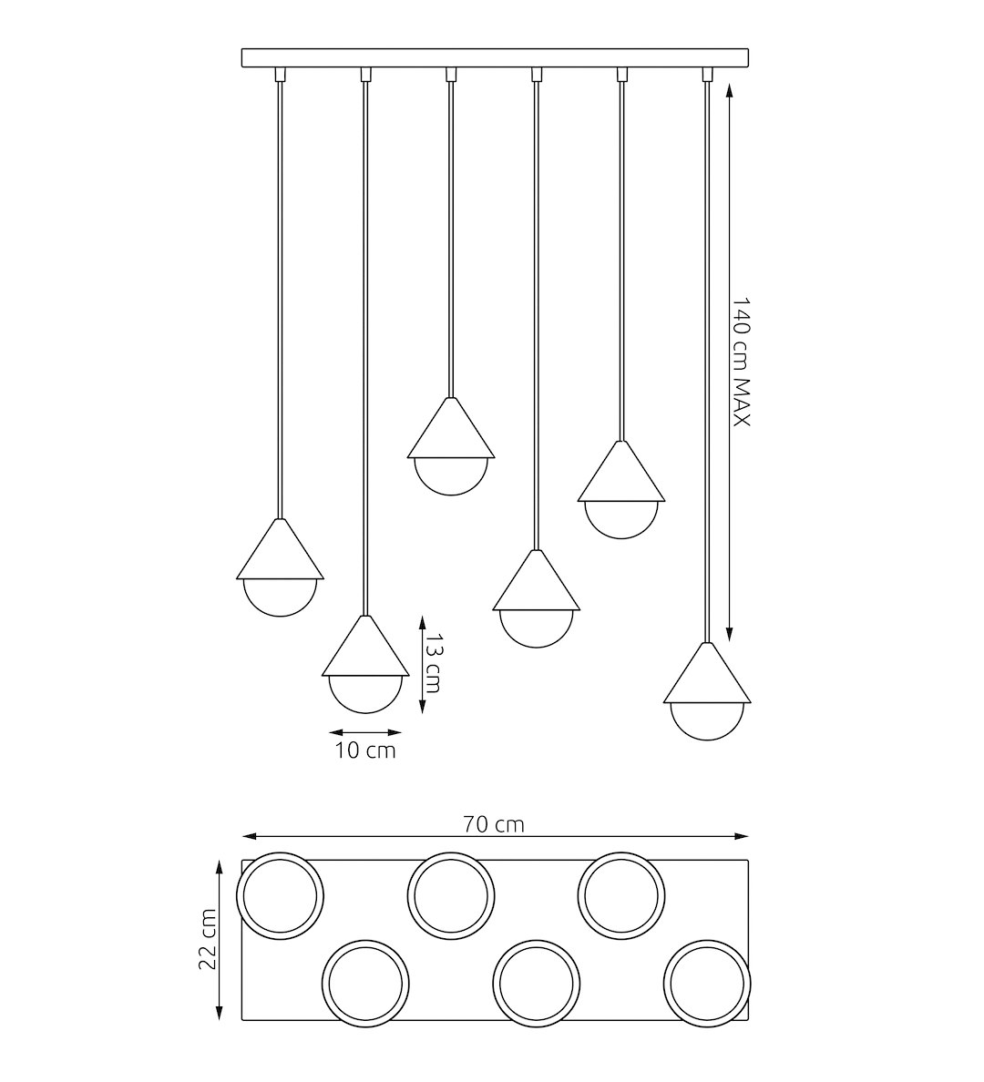 Hanglamp Jaty Zwart Ø10 cm - Afbeelding 6