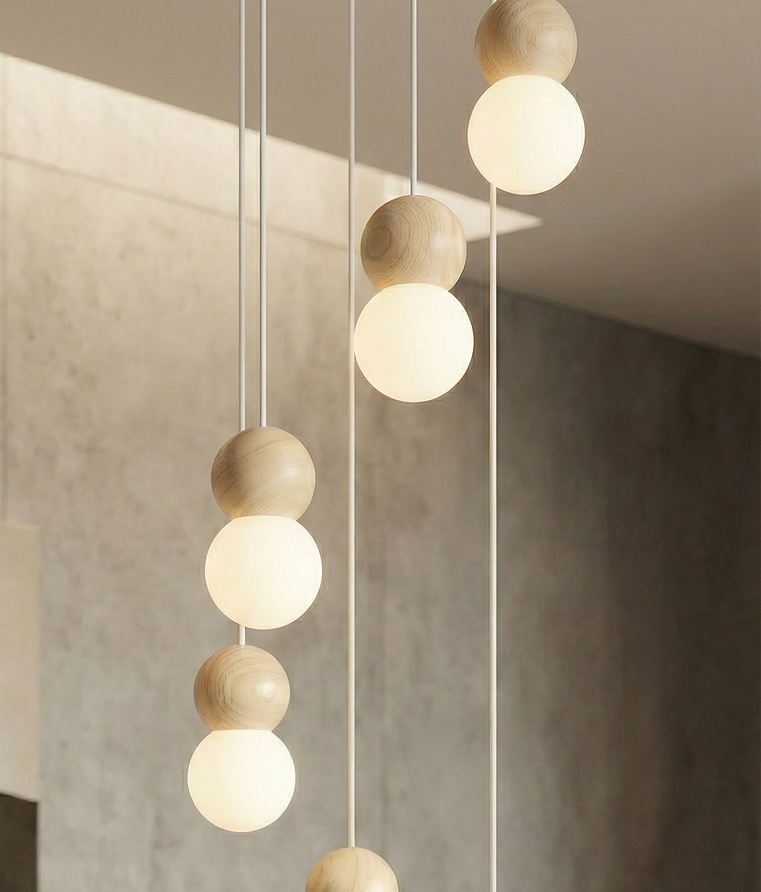 Hanglamp Koman Wit Ø10 cm - Afbeelding 6