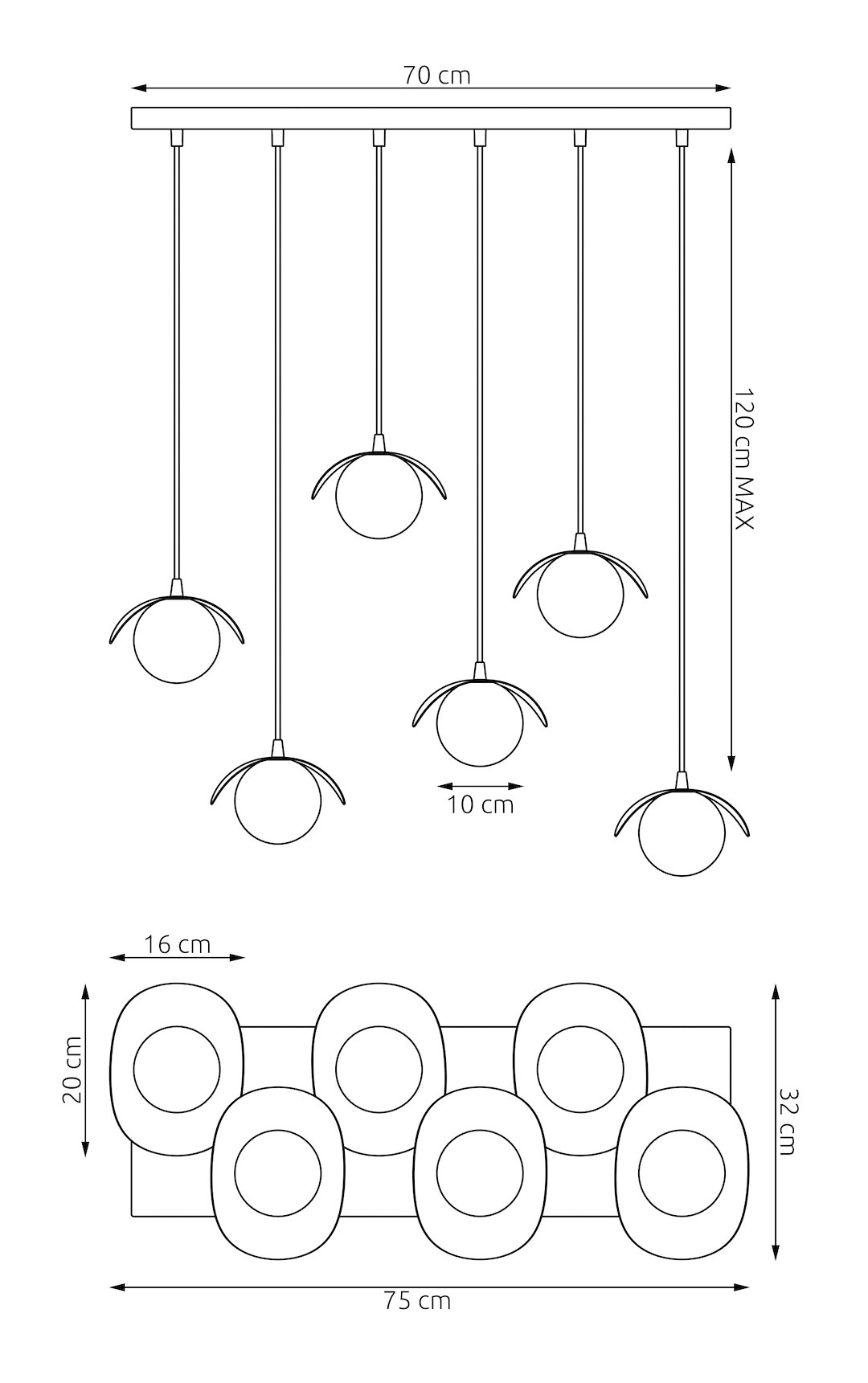 Hanglamp Genty Zwart Ø10 cm - Afbeelding 6
