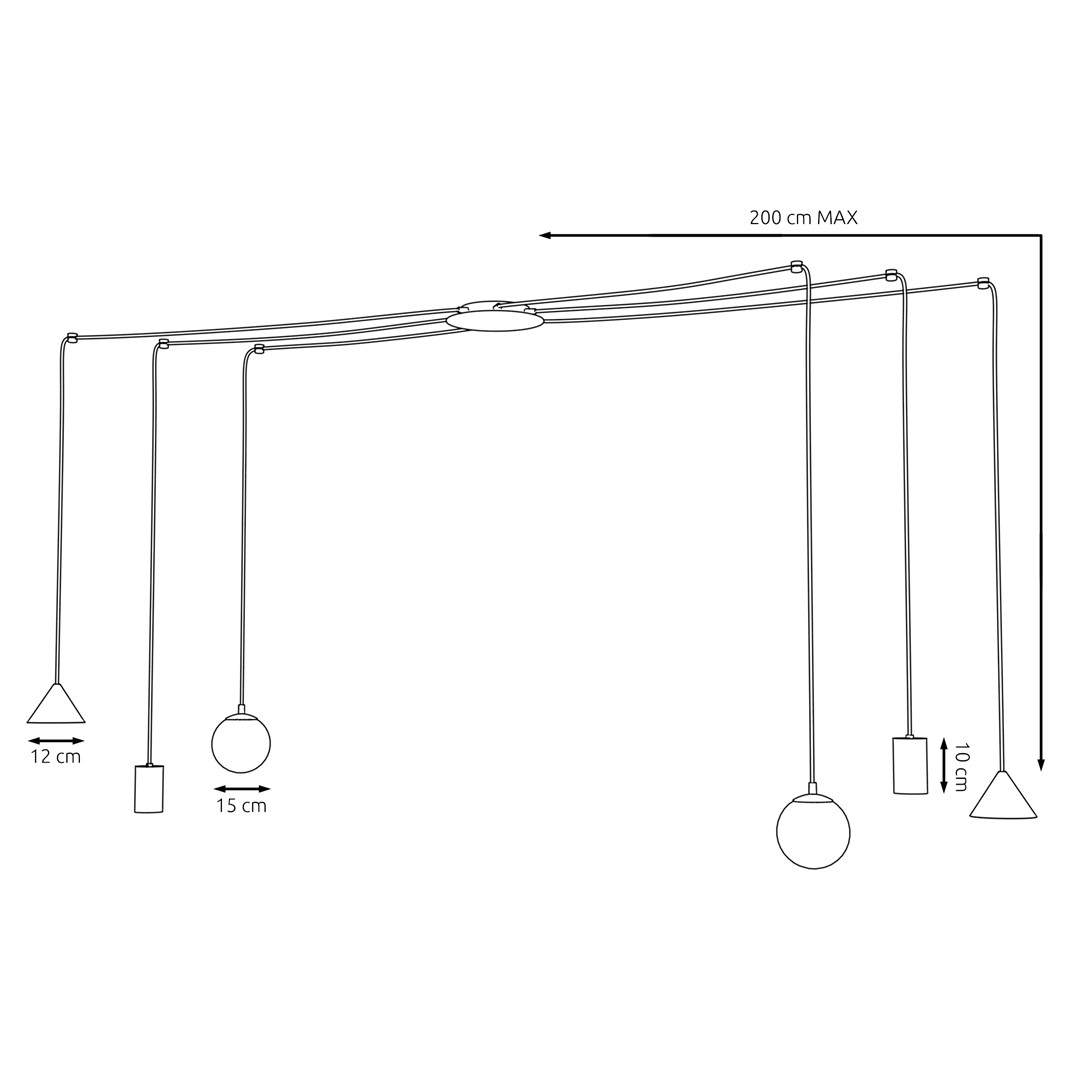 Hanglamp Elio Zwart - Afbeelding 6