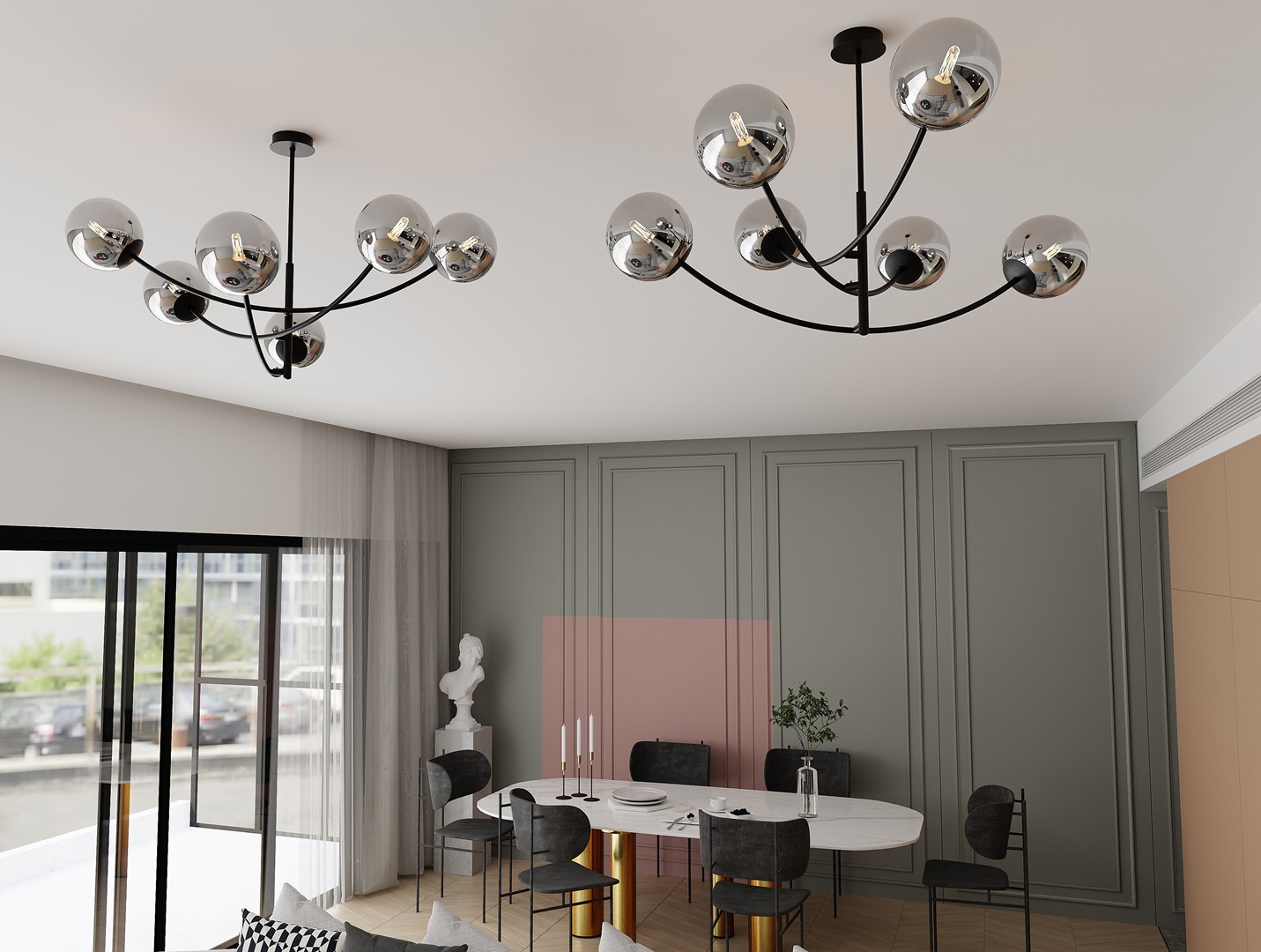 Plafondlamp Rendin Zwart Ø14 cm - Afbeelding 6