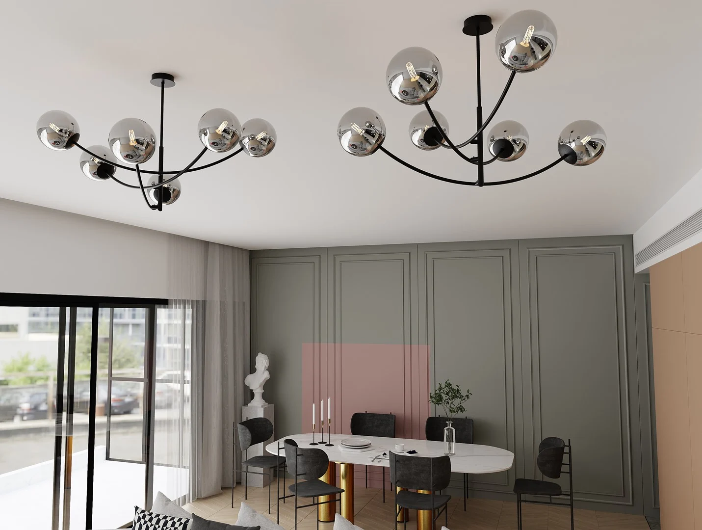 Plafondlamp Rendin Zwart Ø14 cm - Afbeelding 6