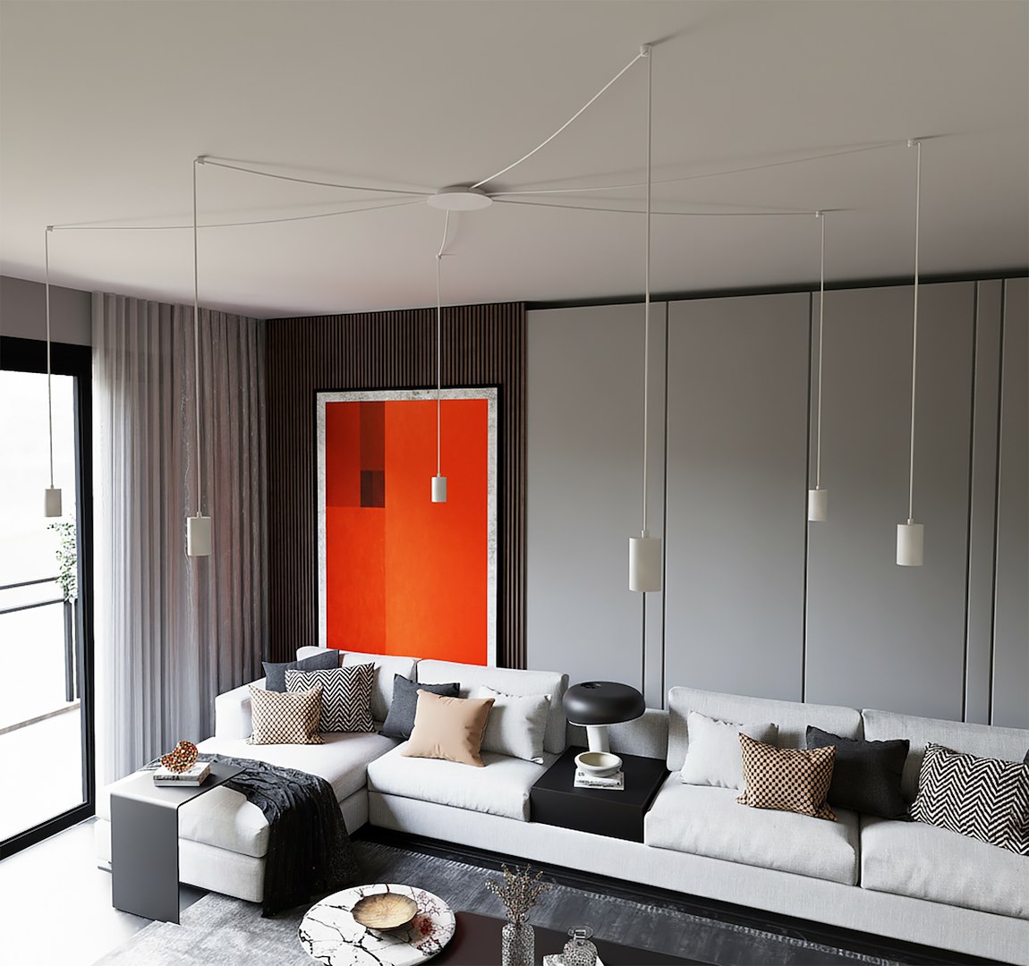 Hanglamp Skeril Wit - Afbeelding 6