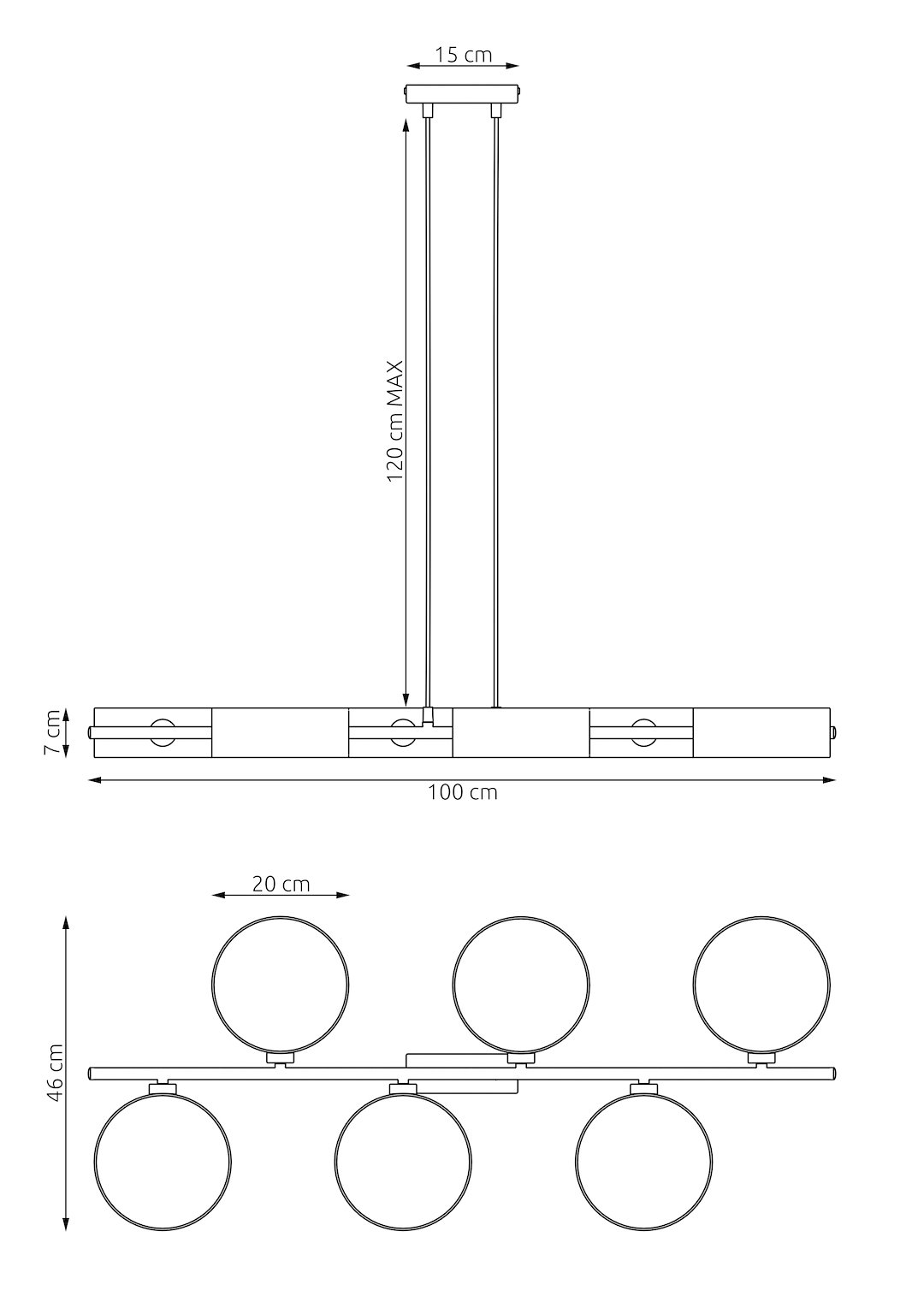 Hanglamp Ziermora Zwart Ø20 cm - Afbeelding 6