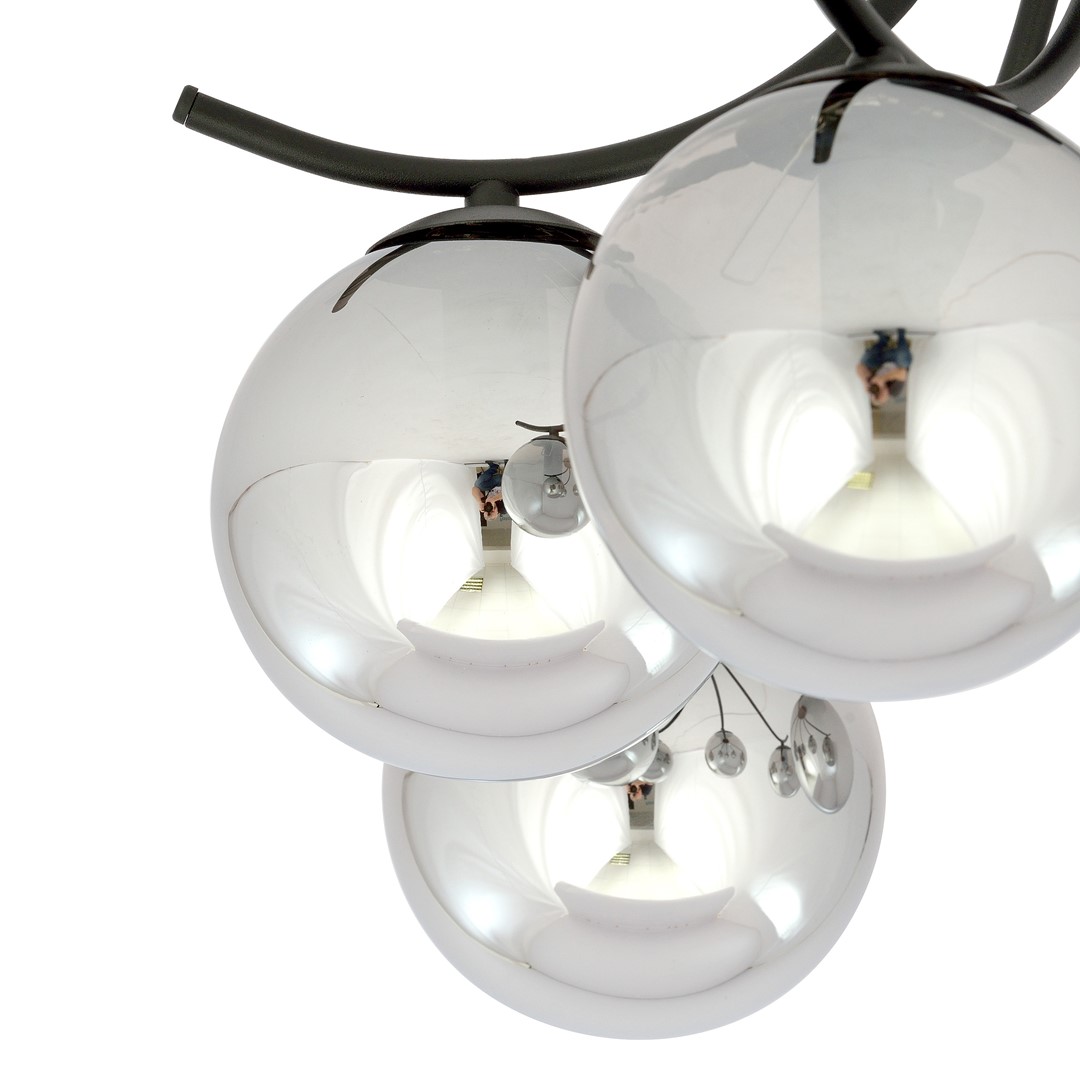Plafondlamp Daurmek Zwart Ø14 cm - Afbeelding 6