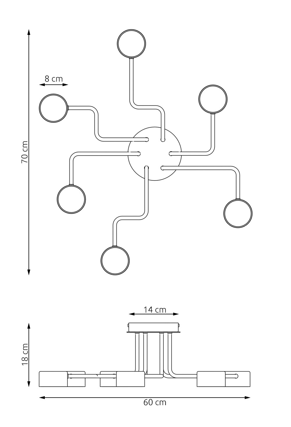 Plafondlamp Cetane Zwart - Afbeelding 6