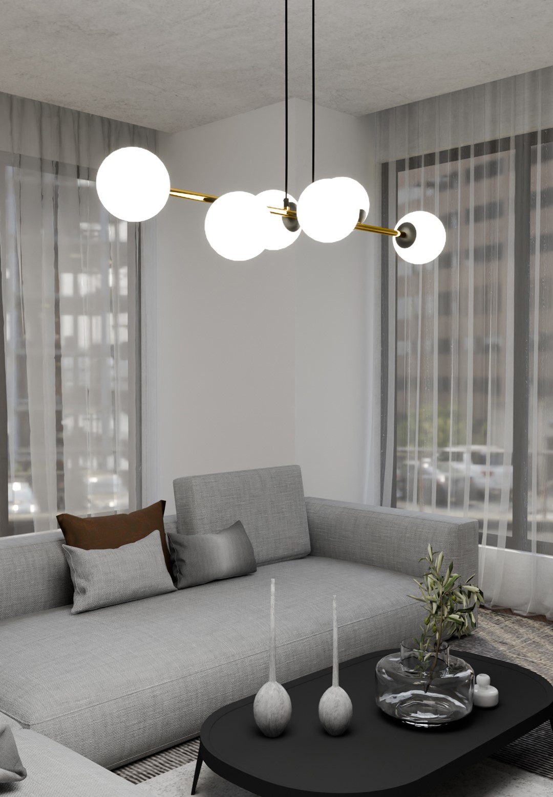 Hanglamp Flamik Zwart Ø14 cm - Afbeelding 7
