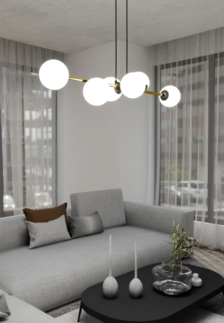 Hanglamp Flamik Zwart Ø14 cm - Afbeelding 7