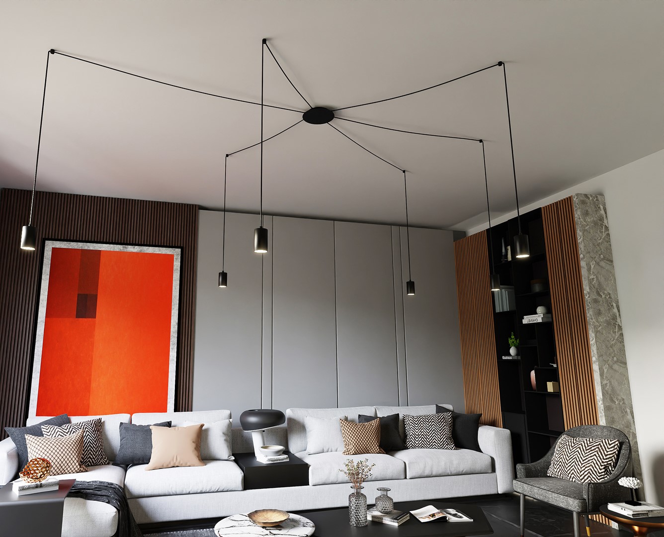 Hanglamp Morrun Zwart - Afbeelding 7