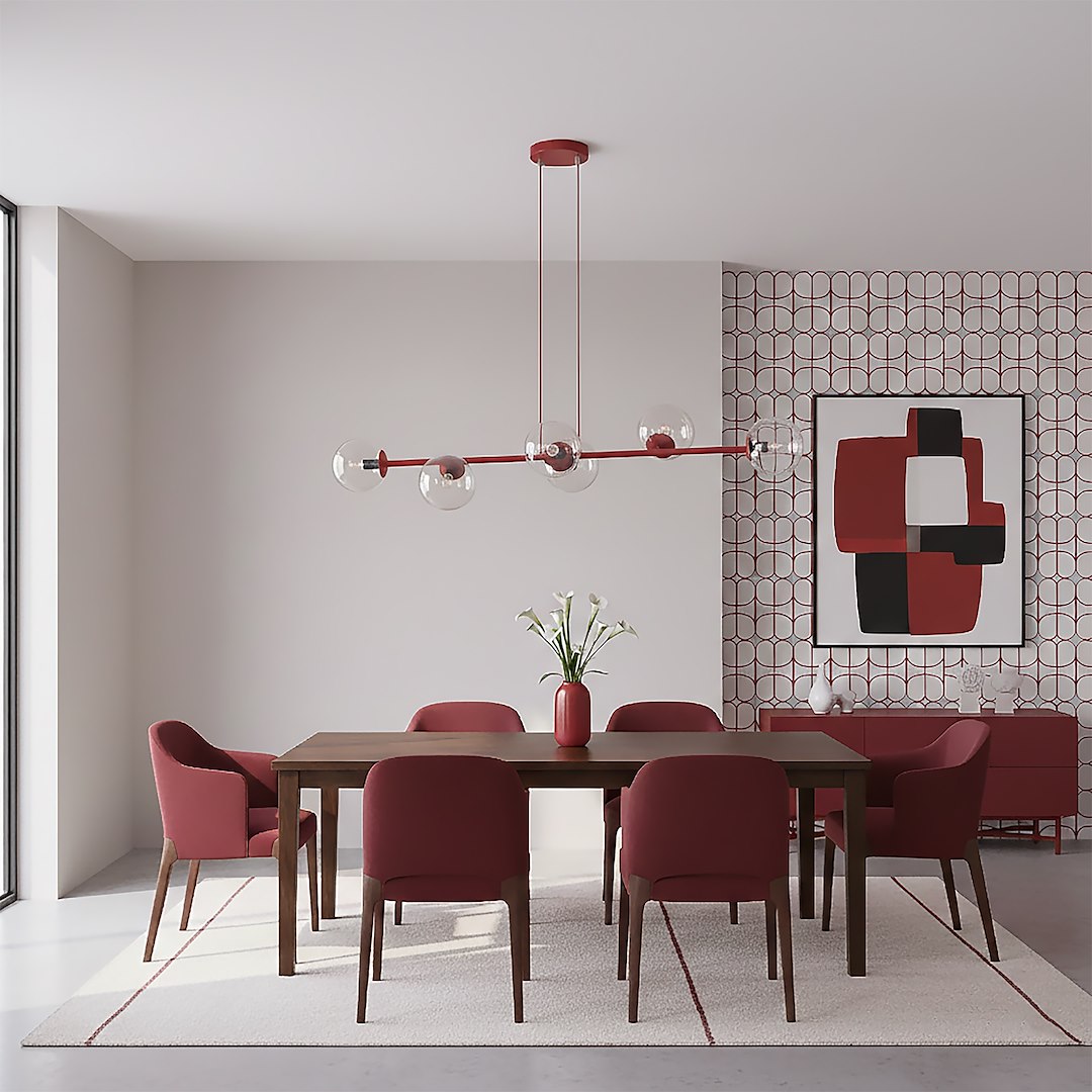 Hanglamp Tuntea Bordeaux Ø14 cm - Afbeelding 7