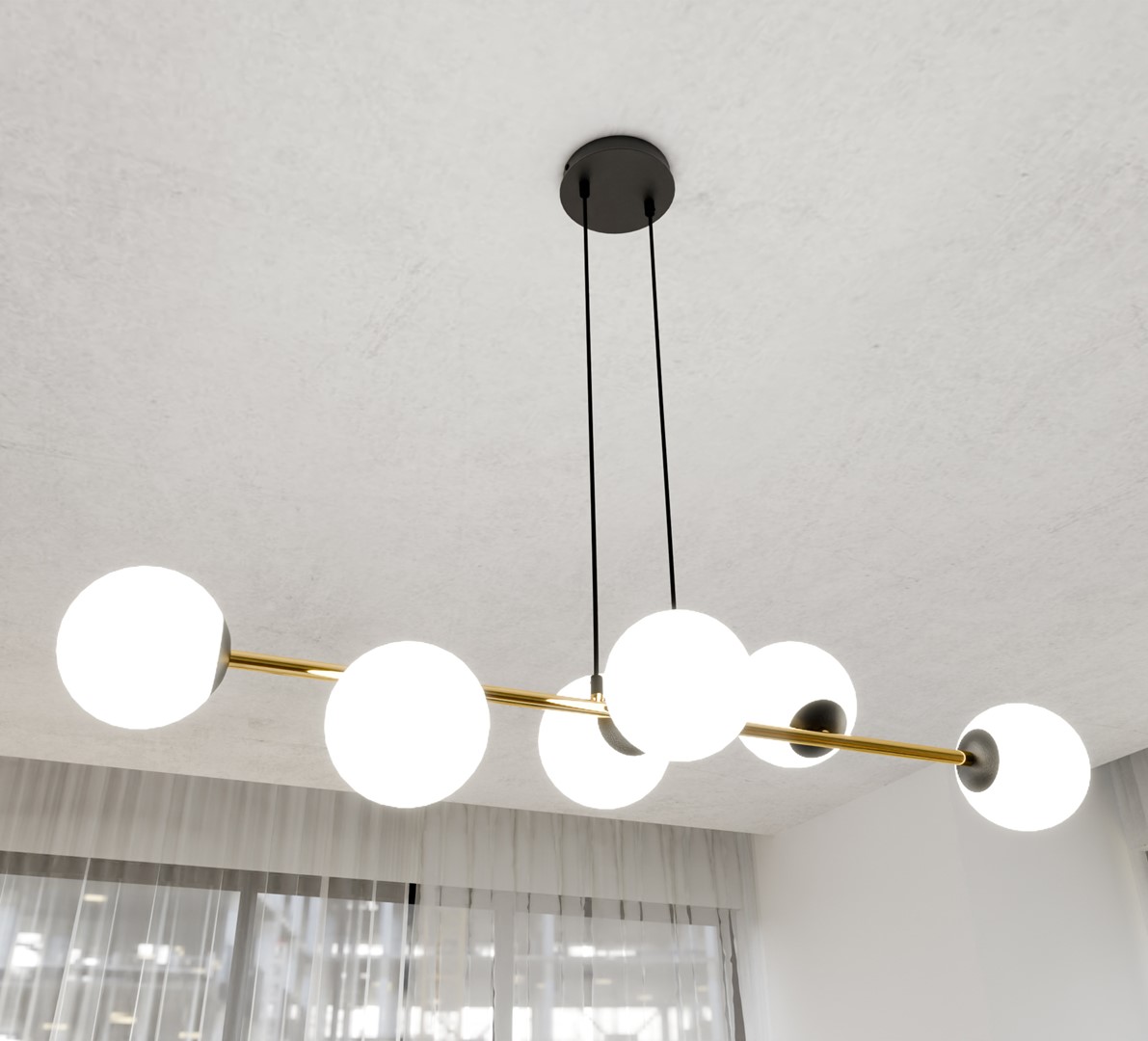 Hanglamp Flamik Zwart Ø14 cm - Afbeelding 8