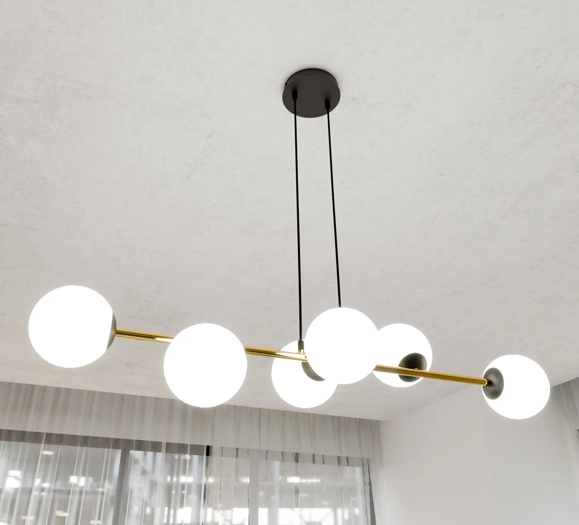Hanglamp Flamik Zwart Ø14 cm - Afbeelding 8