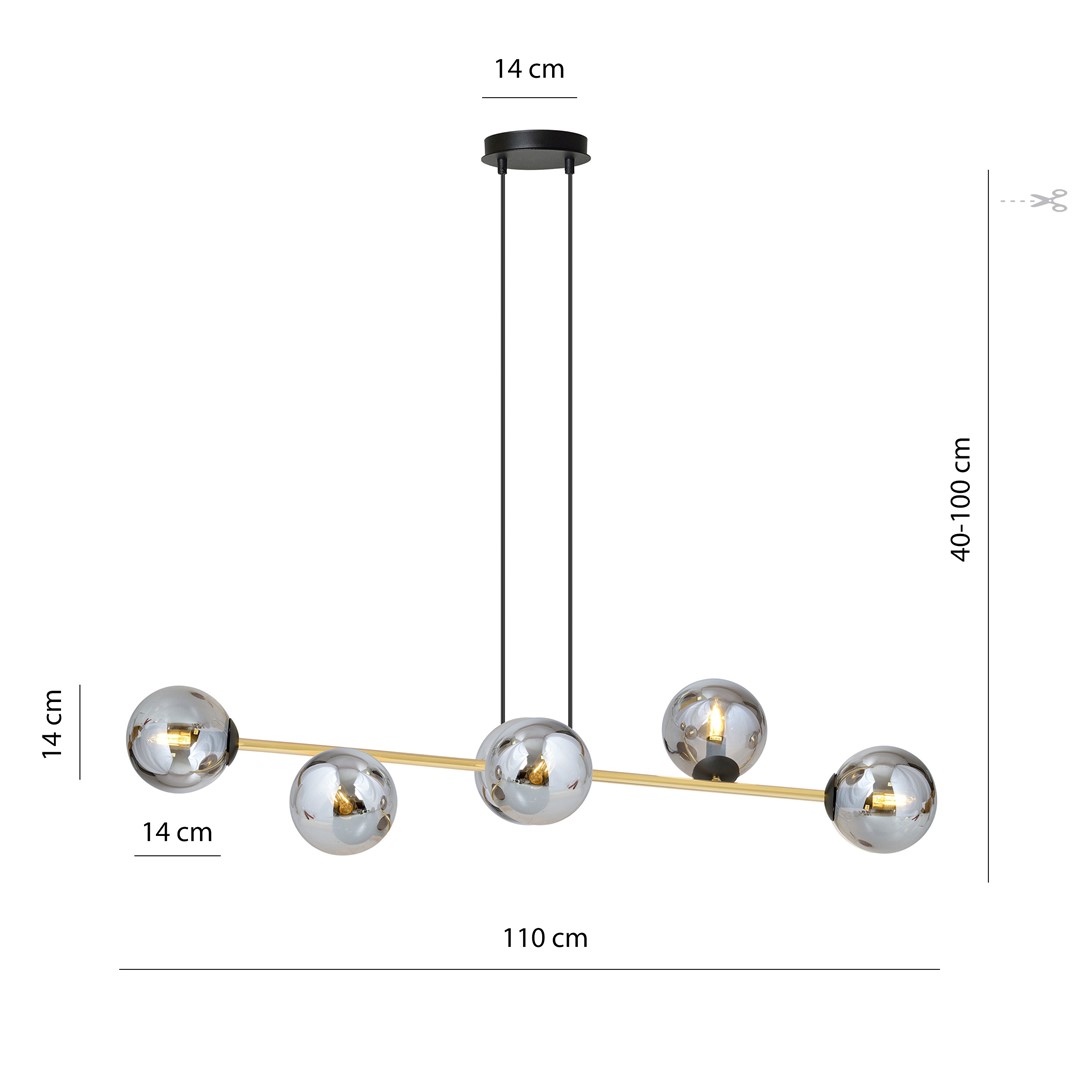 Hanglamp Zooral Zwart Ø14 cm - Afbeelding 8