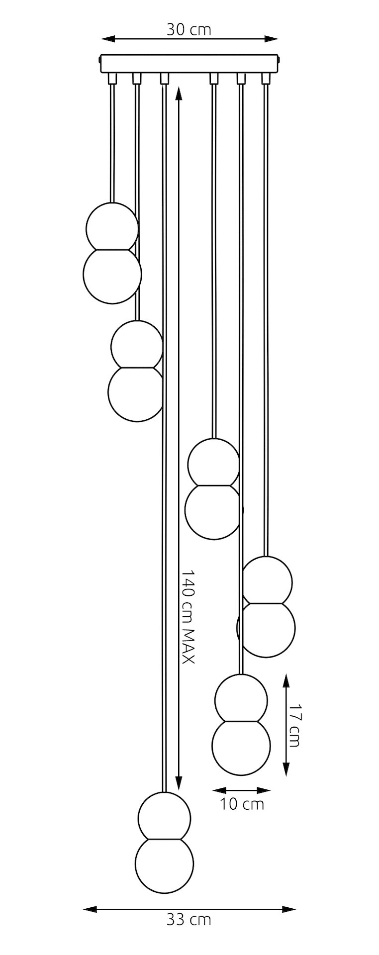 Hanglamp Koman Wit Ø10 cm - Afbeelding 8