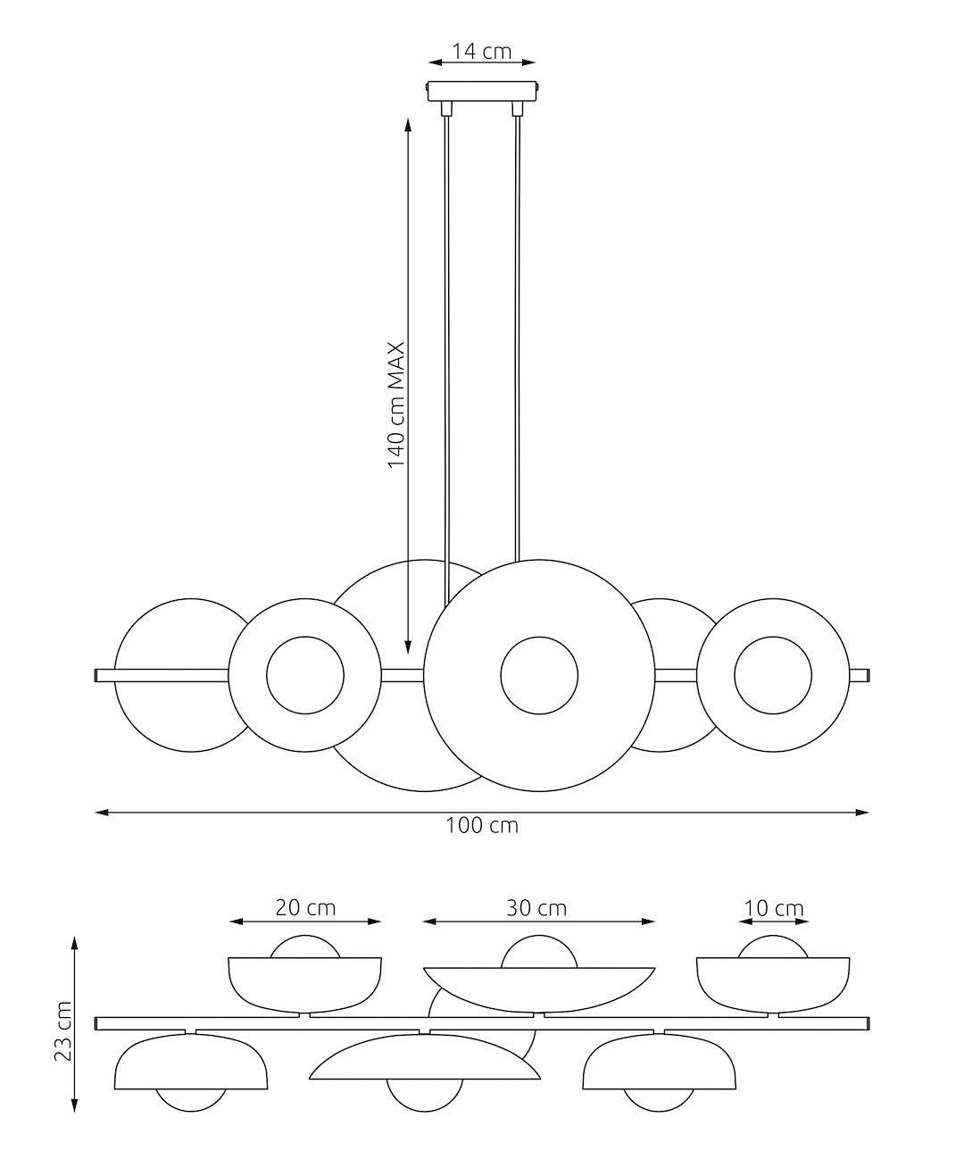 Hanglamp Daunna Zwart Ø10 cm - Afbeelding 8