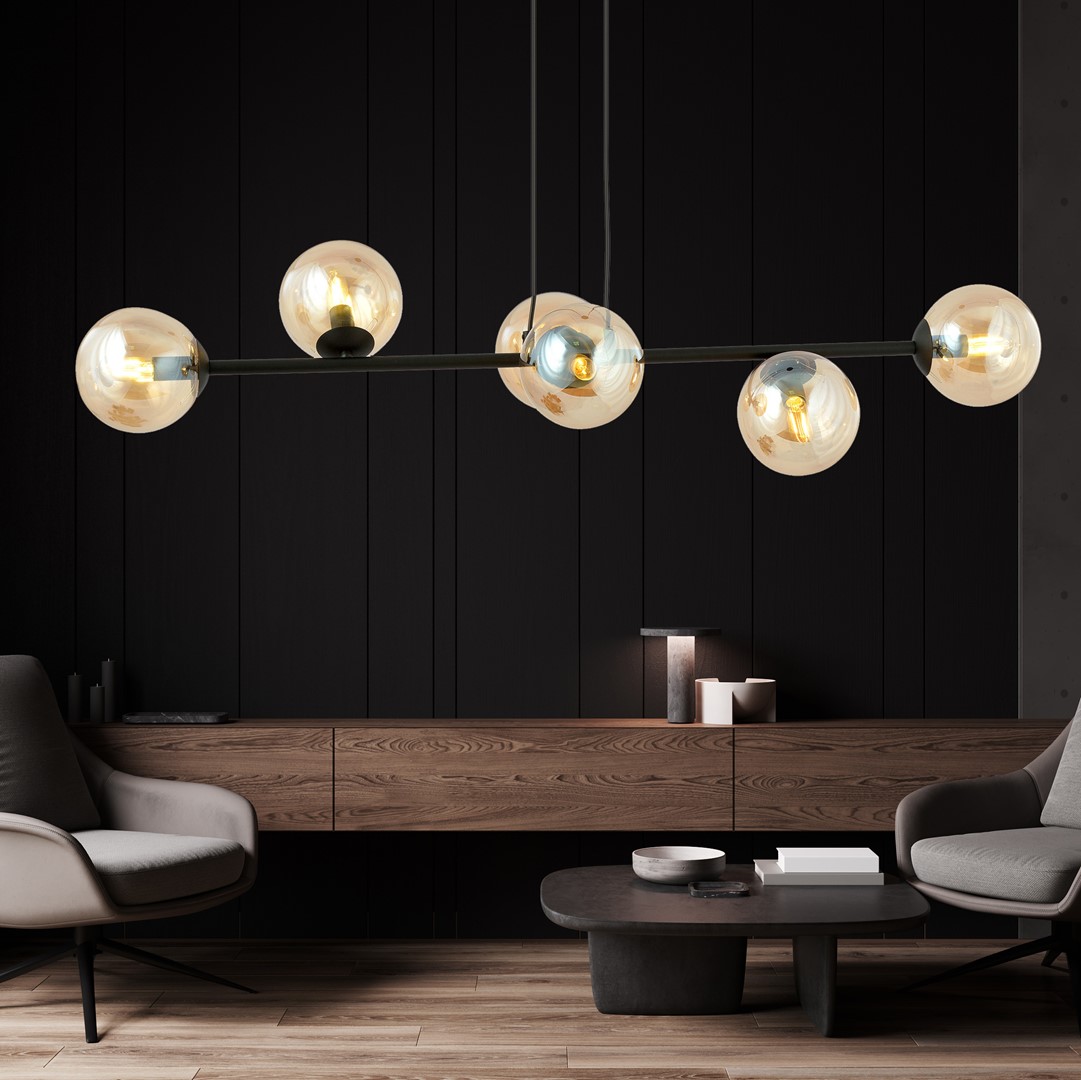 Hanglamp Vaunton Zwart Ø14 cm - Afbeelding 8