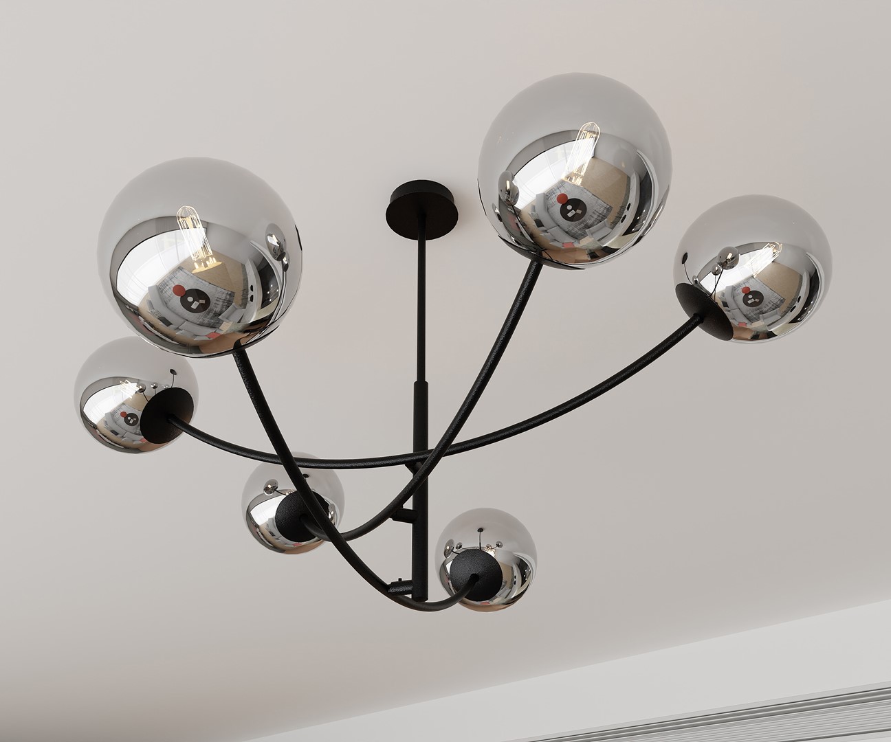 Plafondlamp Rendin Zwart Ø14 cm - Afbeelding 8