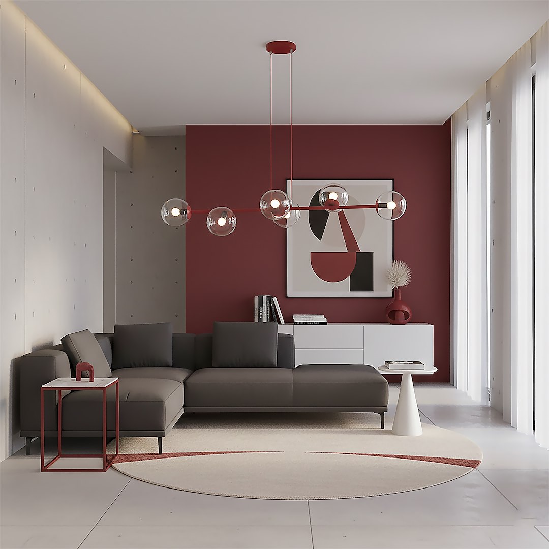 Hanglamp Tuntea Bordeaux Ø14 cm - Afbeelding 8