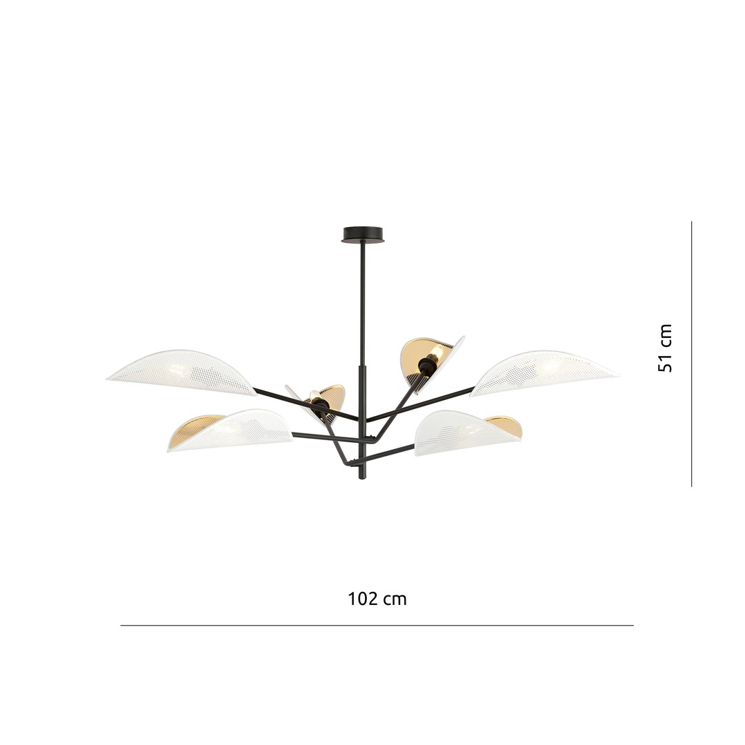 Plafondlamp Fiver Zwart Ø12 cm - Afbeelding 8
