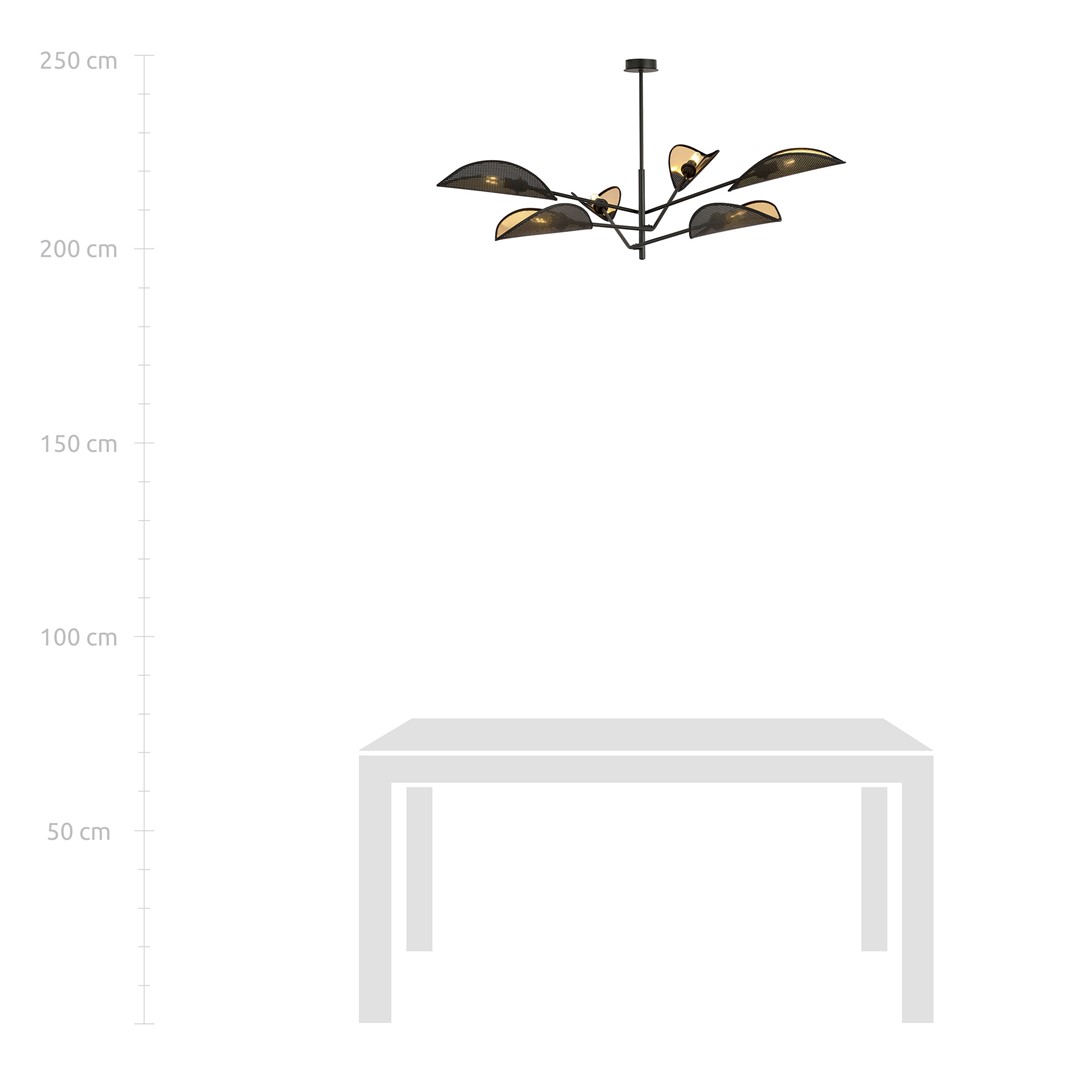 Plafondlamp Kumoro Zwart Ø12 cm - Afbeelding 8
