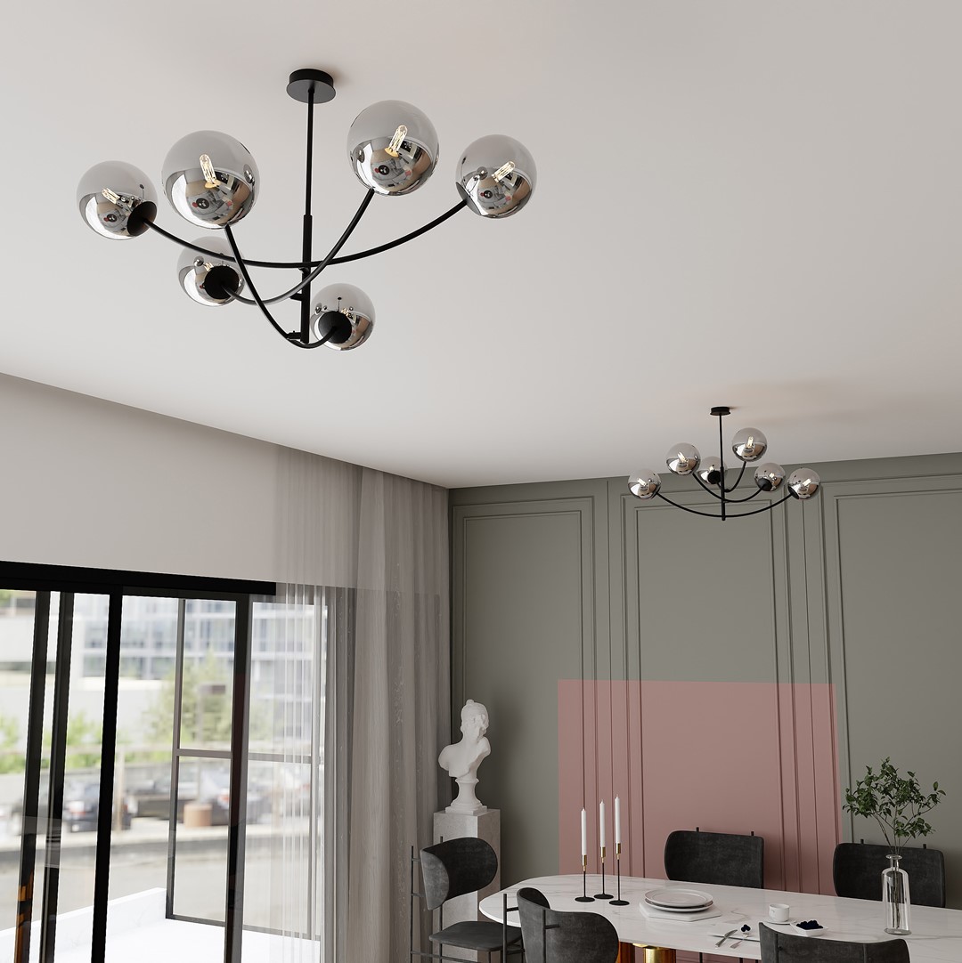 Plafondlamp Rendin Zwart Ø14 cm - Afbeelding 9