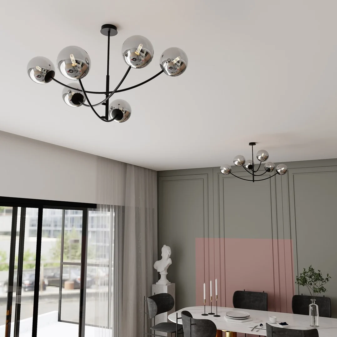 Plafondlamp Rendin Zwart Ø14 cm - Afbeelding 9