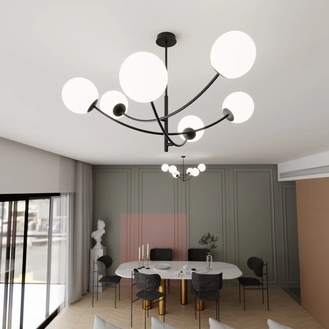 Plafondlamp Lelang Zwart Ø15 cm - Afbeelding 9
